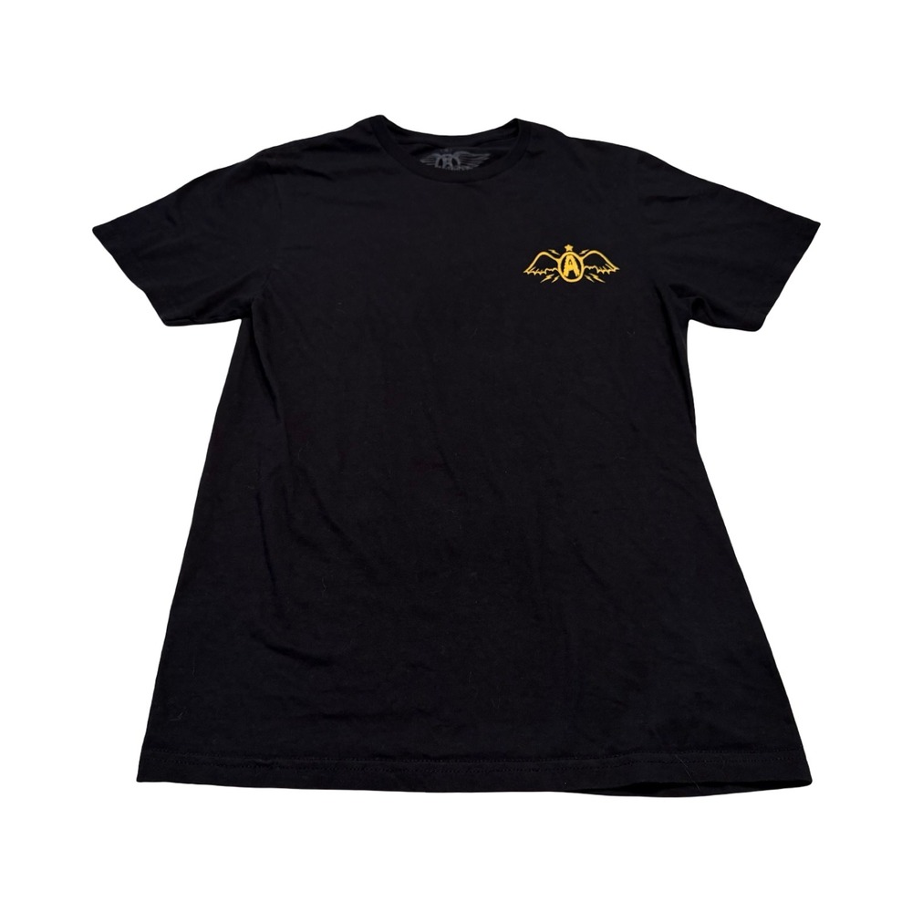 Aerosmith The Bad Boys of Boston Black Graphic Band Short Sleeve T-Shirt Small
